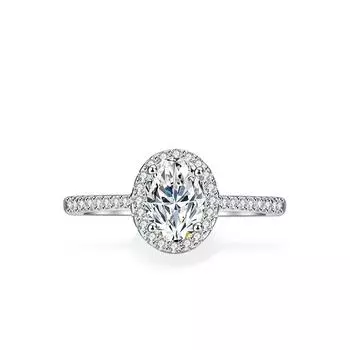 Женское кольцо с муассанитом специальной формы, серебро S925, кольцо с муассанитом в форме яйца, 1 карат, изысканное ювелирное изделие, подарок 9