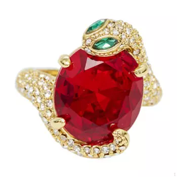 Женское кольцо в виде змеи, регулируемое, аксессуары для костюма, универсальный аксессуар, подвеска, ювелирные изделия для Red Gold