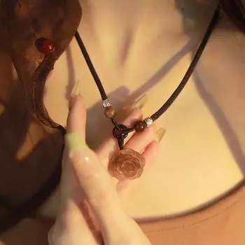 Женское колье-камелия, новое китайское ожерелье-цепочка на ключицу, пара, подарок, бабочка, модное, милое