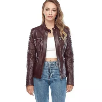 Женское кожаное пальто Bella из натуральной кожи