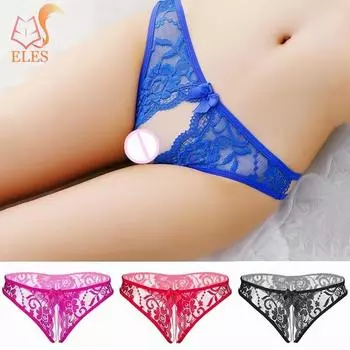 Женское кружевное белье, прозрачное нижнее белье, трусики с вырезами, трусы, красивые бедра, брюки с бантом One Size