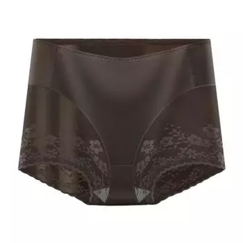 Женское кружевное нижнее белье, бесшовные трусы-хипстеры с высокой талией, ультратонкие трусики-невидимки, мягкие эластичные дышащие трусы L