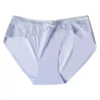 Женское кружевное нижнее белье, женские сетчатые треугольные брюки, сексуальное эластичное модное нижнее белье, минималистское нижнее белье M серый