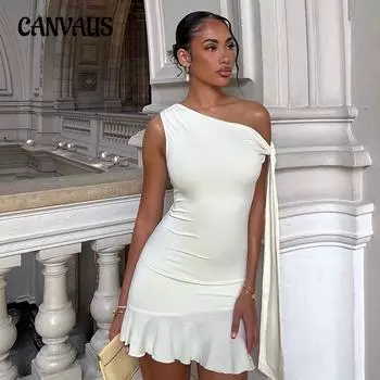 Женское кружевное платье с нерегулярным диагональным вырезом, пикантное, сексуальное, с открытыми плечами, утягивающее, с сумкой-ягодицей S