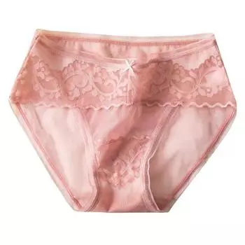 Женское кружевное сексуальное нижнее белье, модные сетчатые женские треугольные брюки, дышащее простое удобное нижнее белье M