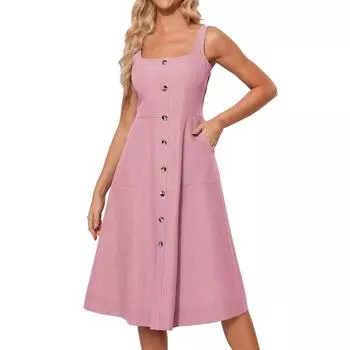 Женское летнее модное повседневное платье S белый