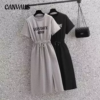 Женское летнее модное повседневное шикарное платье с вырезом поло больших размеров