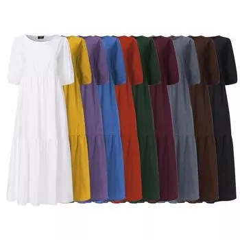 Женское летнее платье, элегантное длинное платье макси большого размера для пляжной вечеринки, богемное платье Vestidos, каскадный повседневный халат XXL белый