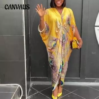 Женское летнее платье больших размеров из атласа с принтом, свободные платья с короткими рукавами