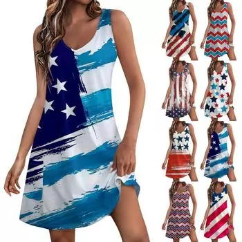 Женское летнее платье, повседневные свободные длинные платья с принтом для пляжного отдыха L чёрный