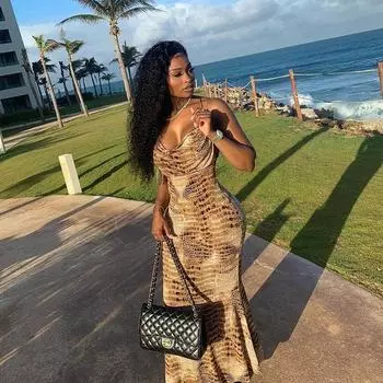 Женское летнее платье с принтом, длинная юбка, облегающее, с открытой спиной, сексуальное платье S