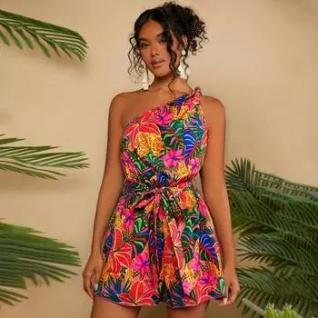 Женское летнее платье Spice с открытыми плечами XS розовый/красный