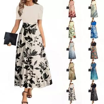 Женское летнее платье свободного покроя для пляжного отдыха, повседневное платье-жилет с глубоким V-образным вырезом, элегантное платье-рубашка L бежевый