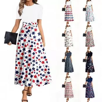 Женское летнее платье свободного покроя для пляжного отдыха, повседневное платье-жилет с глубоким V-образным вырезом, элегантное платье-рубашка L синий