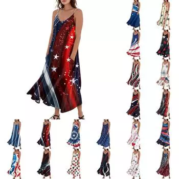 Женское летнее платье свободного покроя с принтом для отдыха на пляже XL белый