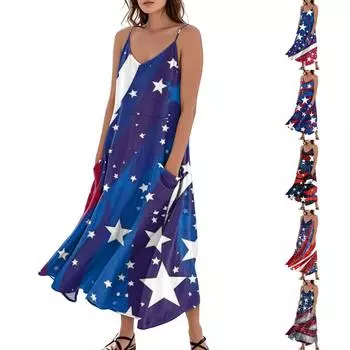 Женское летнее платье свободного покроя с принтом для отдыха на пляже L чёрный