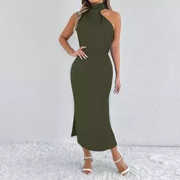 Женское летнее повседневное платье, многослойные сарафаны без рукавов, пляжные наряды для отпуска XS