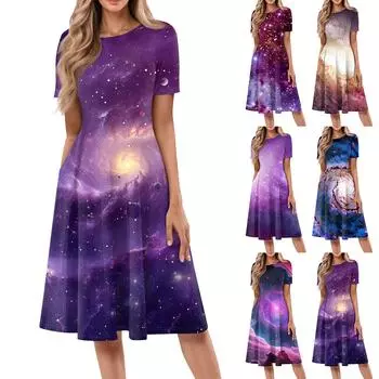 Женское летнее повседневное платье U-образной формы с завязкой на кармане и короткими рукавами S винный