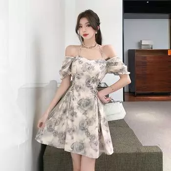 Женское летнее сетчатое лоскутное платье, милые весенние элегантные винтажные весенние платья S