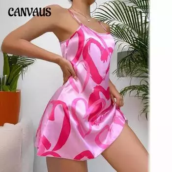 Женское летнее сексуальное платье Love Home с открытой спиной, короткое платье-комбинация S мерцание