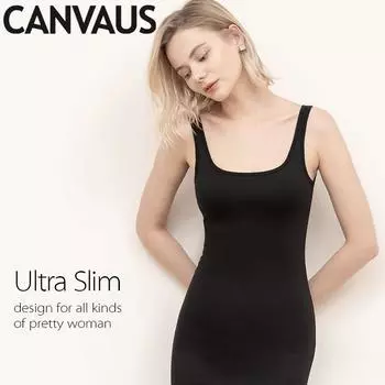 Женское летнее стильное тонкое платье на подтяжках с U-образным вырезом, нижняя юбка S чёрный