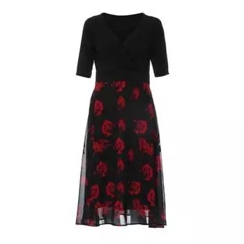 Женское лоскутное платье-халат из шифона с коротким рукавом и V-образным вырезом. Платье миди с цветочным принтом и свадебным платьем больших размеров. Летний пляжный струящийся сарафан. XXXXL