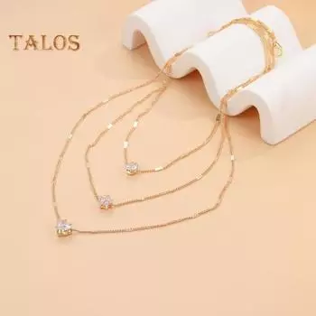 Женское многослойное ожерелье с подвеской в форме звезды и капли воды, регулируемая удлиненная цепочка, ожерелье, ювелирное изделие, подарок A