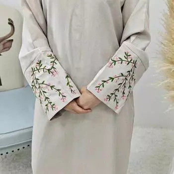 Женское модное элегантное свободное платье с цветочной вышивкой S розовый