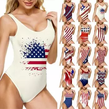 Женское модное цельное бикини с открытой спиной и принтом, с подкладкой для бюстгальтера и без стального бюстгальтера, купальный костюм M бежевый