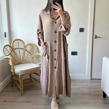 Женское модное и повседневное платье с длинным рукавом M белый