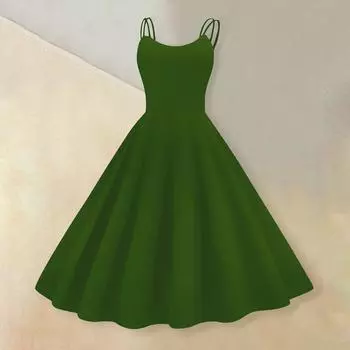 Женское модное коктейльное платье без бретелек с принтом в готическом стиле, панк, винтажное платье. L армия зеленый