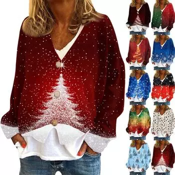 Женское модное короткое пальто, повседневное, с длинным рукавом, с принтом, однобортный плюшевый топ S киноварь