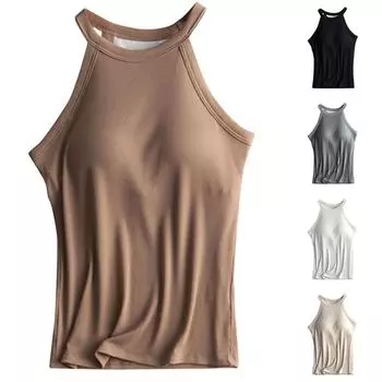 Женское модное нестальное кольцо «все в одном» с подушечками для бюстгальтера, жилет на бретельках, нижняя рубашка, сексуальное нижнее белье большого размера S бежевый