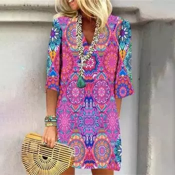 Женское модное облегающее платье с V-образным вырезом и длинными рукавами S розы красного