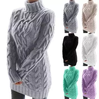 Женское модное осеннее и зимнее толстое платье в стиле ретро с двумя лацканами и плотной линией One size зелёный