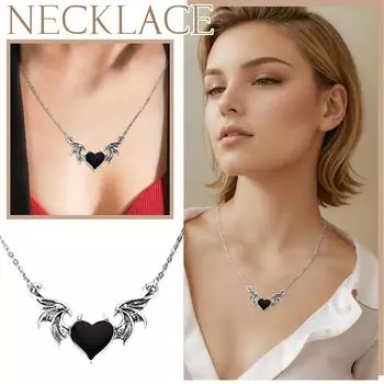 Женское модное ожерелье персонализированное милое крутое ожерелье подарок One Size чёрный