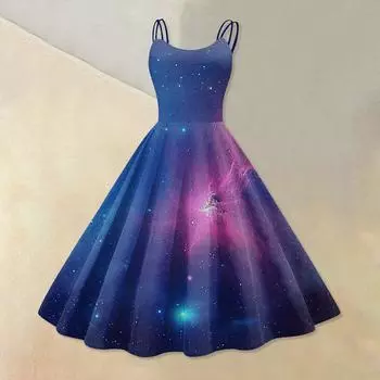 Женское модное печатное сексуальное коктейльное платье без бретелек в готическом стиле в стиле панк. Винтажное платье. XL синий