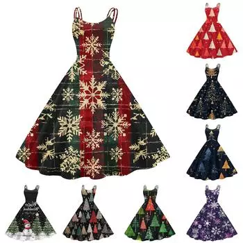 Женское модное печатное сексуальное коктейльное платье без бретелек в готическом стиле в стиле панк-винтаж XXL