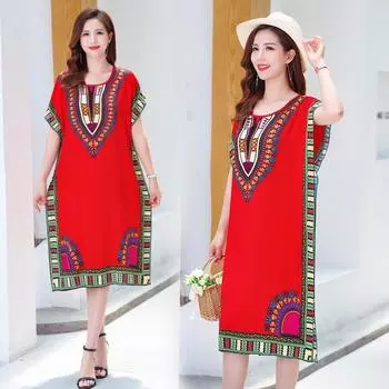 Женское модное платье, Летнее женское платье-майка One Size красный