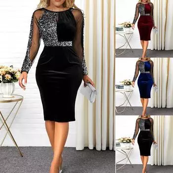 Женское модное платье с короткими рукавами и принтом в курортном стиле M чёрный