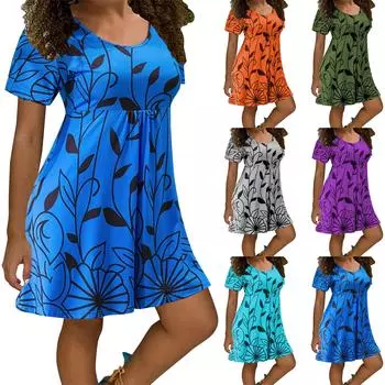 Женское модное платье с принтом