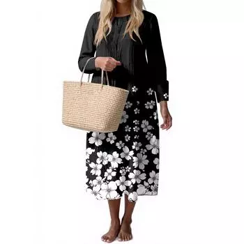 Женское модное повседневное платье без рукавов с круглым вырезом, однотонное, элегантное, темпераментное L