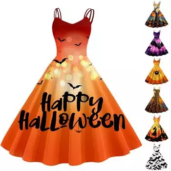 Женское модное сексуальное коктейльное платье без бретелек с принтом на Хэллоуин в стиле панк, винтажное платье. XL белый