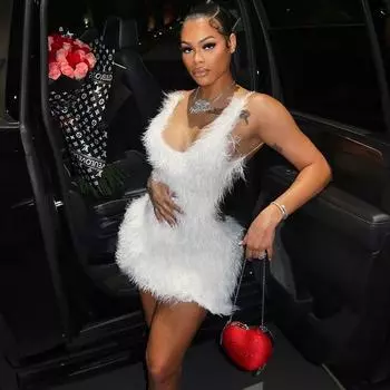 Женское модное сексуальное платье с открытой спиной на молнии, однотонное, с ремешком для волос и ягодицами XS белый