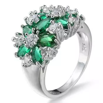 Женское модное свадебное кольцо со стразами на костяшке пальца 9