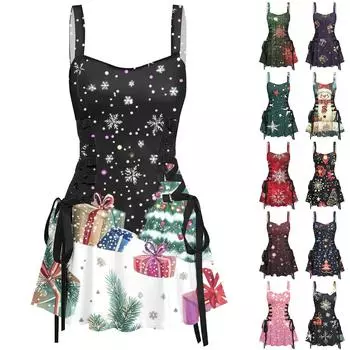 Женское модное темпераментное печатное сексуальное винтажное короткое платье с бретельками XL фиолетовый