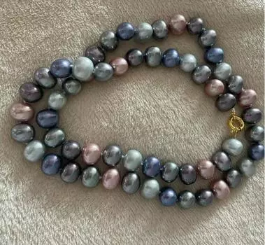 Женское модное жемчужное ожерелье из яичной скорлупы 34 дюйма