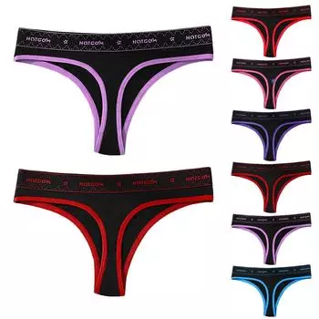 Женское мягкое и удобное нижнее белье больших размеров со средней и низкой талией, модное движение L синий