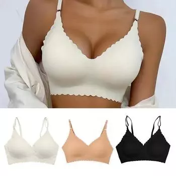 Женское немаркое не стальное кольцо новое нижнее белье сборный большой размер бюстгальтер Европа и Соединенные Штаты спорт йога печать женщины L