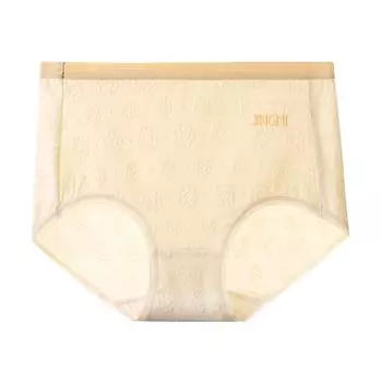 Женское нижнее белье, антибактериальные хлопковые трусы с промежностью, бесшовные трусики со средней талией для девочек, треугольные шорты M